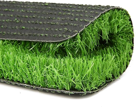 40mm Green Artificial Grass Mat – 4FT x 6.5FT Deluxe Synthetic Turf Rug for Indoor &amp; Outdoor Use, Fake Lawn Carpet for Patio, Garden, Balcony &amp; Pets