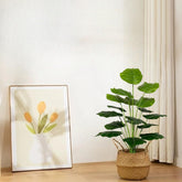2 Ft Artificial Palm Tree Faux Silk Plant in Pot for Home Office Living Room Bedroom Stairs Foyer Modern Decor Indoor Outdoor Lifelike Fake Potted Housewarming Gifts (75cm Green Palm) – adds a lush green touch to interiors