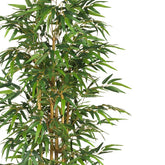 Close-up of Artificial Bamboo Plant showcasing detailed fabric leaves 