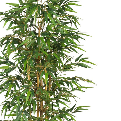 Close-up of Artificial Bamboo Plant showcasing detailed fabric leaves 