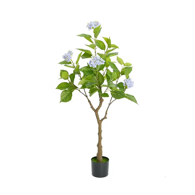 Realistic Faux Hydrangea Tree for Elegant Home and Office Decor