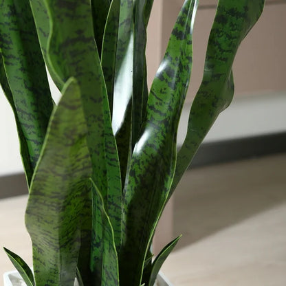 Stylish Faux Snake Plant adding modern greenery to any indoor space