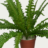 Decorative shot highlighting the unique design of 1 Ft Big Fern Bush Premium Decorative Green Bush – Elegant Faux Greenery for Any Setting – Shop Luxiplant.