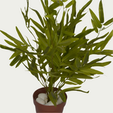 Detailed view of 1 Ft Bamboo Leaf Bush Vibrant Faux Desk Foliage – Elegant Faux Greenery for Any Setting – Shop Luxiplant showing realistic textures and colors.