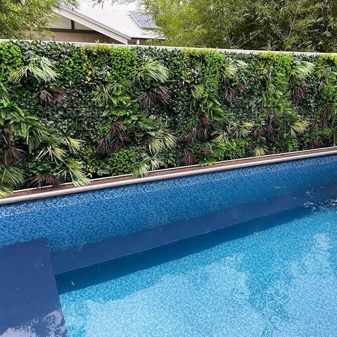 Garden Hub Artificial Vertical Garden Wall Panels – UV-Protected Faux Grass Matt for Home &amp; Office Wall Décor | Lush Greenery for Indoor &amp; Outdoor Spaces