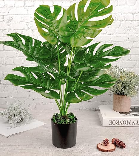 2 Ft Artificial Palm Tree in Pot – Large Fake Plant for Indoor &amp; Outdoor Spaces – perfect for modern home decor
