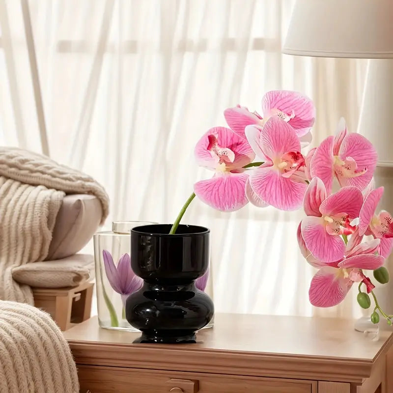 Pink Phalaenopsis Artificial Orchid – Lifelike Faux Floral Stem for Home, Office &amp; Event Decor