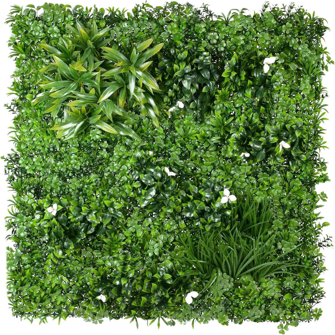 Luxury White Oasis Artificial Vertical Garden Wall Panels – Premium Indoor &amp; Outdoor Plant Wall Décor with Highly Durable Greenery