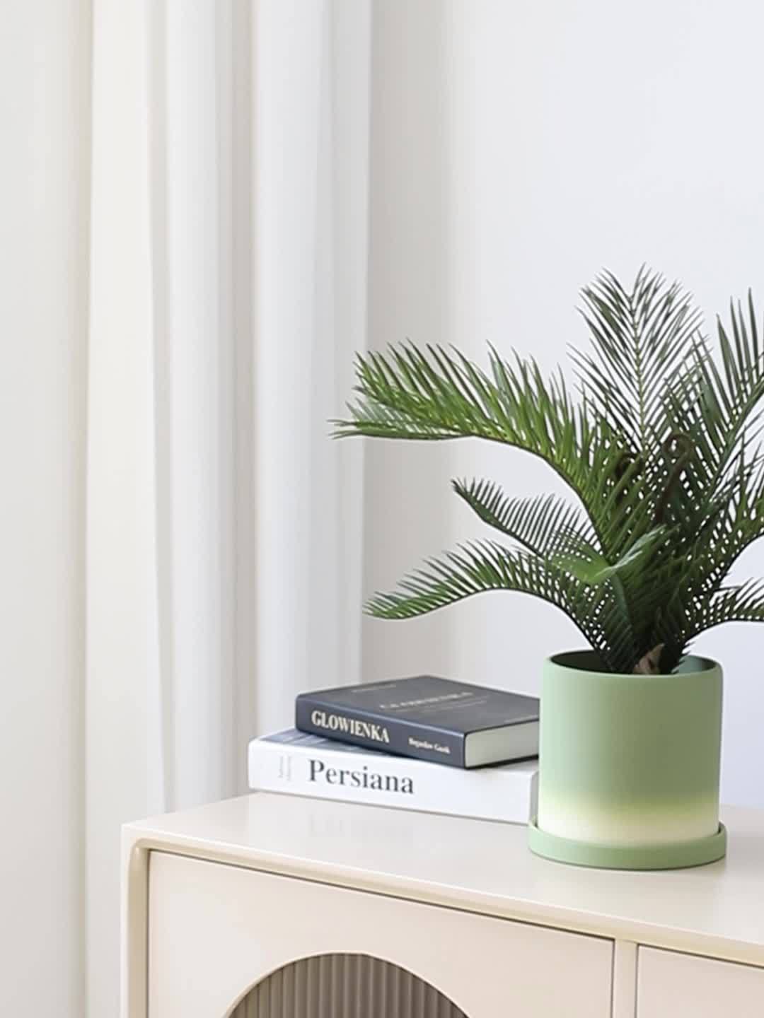 3 Ft  Pot of Fern Leaf Green Plant Potted Plant, Simulated Iron Tree Fake Flower, Artificial Green Plant Potted Plant Simulated Flower, Indoor Home Decoration, Office Decoration Desktop Ornaments – ideal for indoor botanical themes