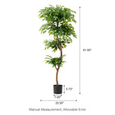 UV-resistant and maintenance-free artificial ficus tree for long-lasting beauty.
