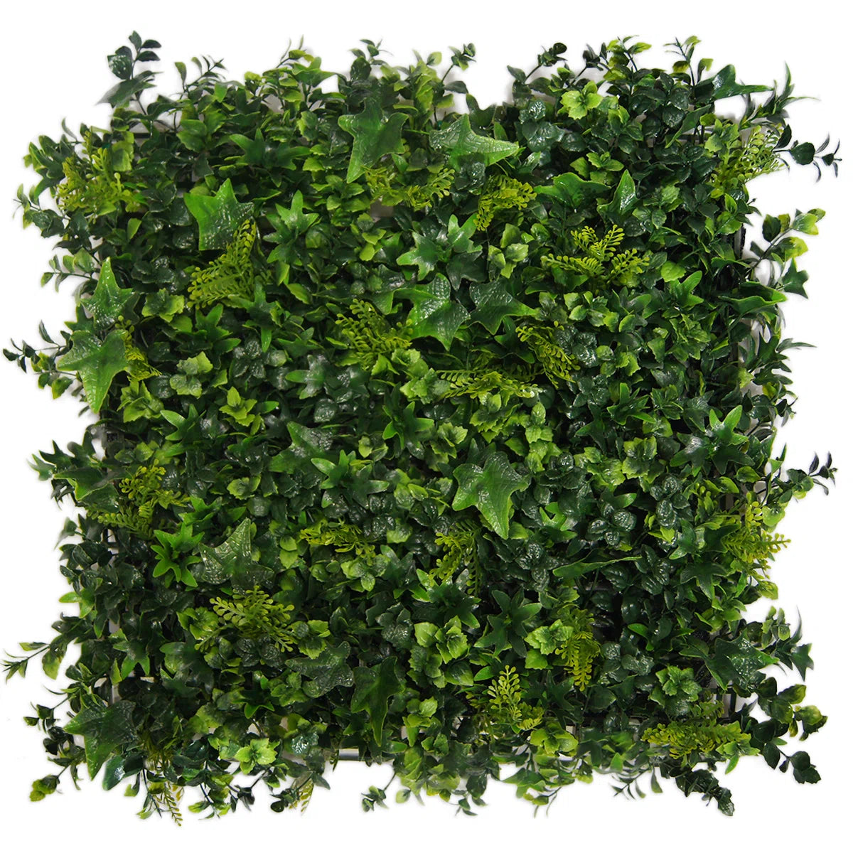 Artificial Boston Fern &amp; Yucca Grass Greenery Wall Panel – Hedge Mat Backdrop &amp; Privacy Screen for Indoor/Outdoor Decor