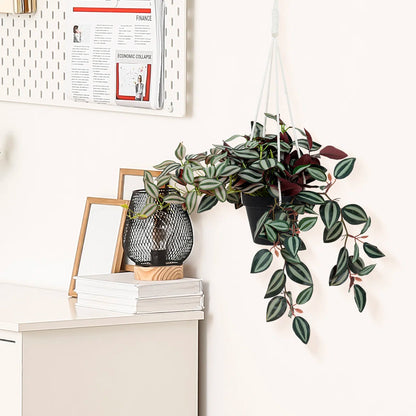 2 Ft Artificial Ruscus Leaf Hanging Plant – Lifelike Trailing Vines with Two-Tone Foliage for Indoor Wall, Shelf &amp; Balcony
