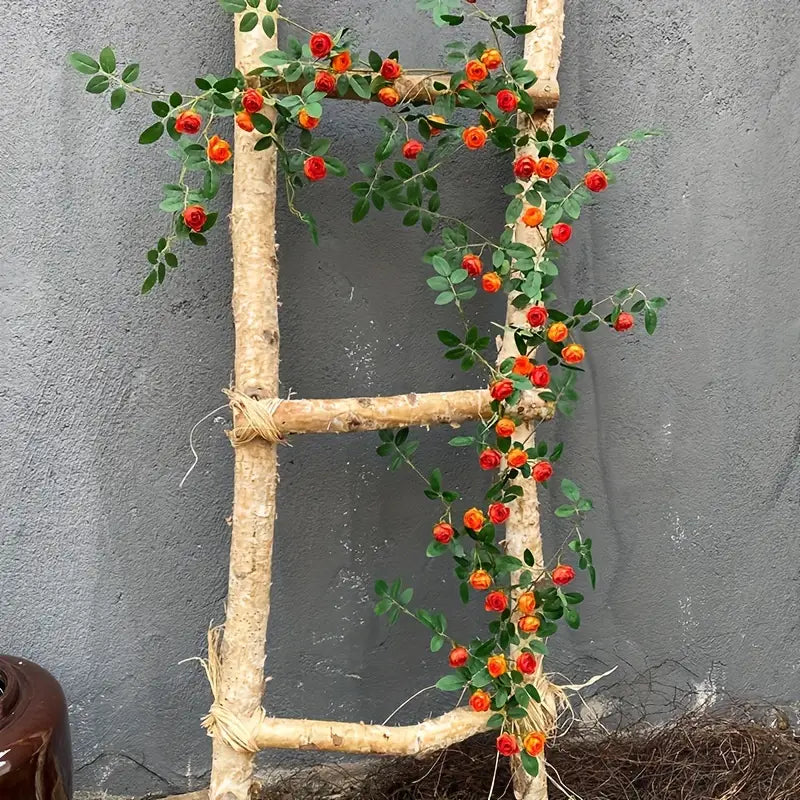 5.9 Ft Artificial Rose Flower Vine – Faux Ogres Tea Bag Rose Garland for Wedding, Garden Fence &amp; Home