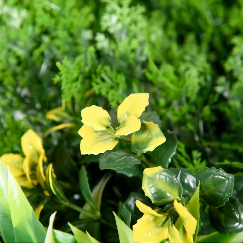 Artificial Plant Wall Panels – Set of 12 UV-Protected Hedge Panels for Privacy &amp; Decoration | Durable Green Wall for Garden, Weddings, Restaurants &amp; Hotel Lobbies