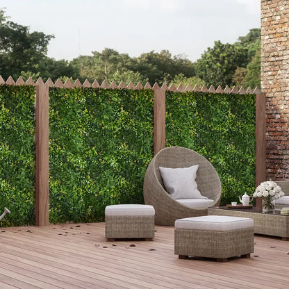 Artificial Plant Wall Panels – Set of 12 UV-Protected Hedge Panels for Privacy &amp; Decoration | Durable Green Wall for Garden, Weddings, Restaurants &amp; Hotel Lobbies