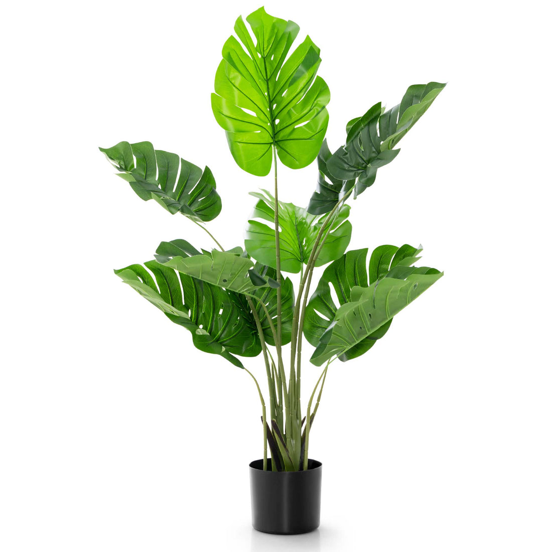 Realistic Monstera Deliciosa faux plant for home décor
