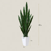 3ft Artificial Snake Plant, a perfect maintenance-free decorative plant