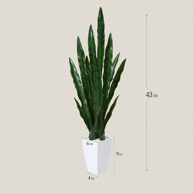 3ft Artificial Snake Plant, a perfect maintenance-free decorative plant