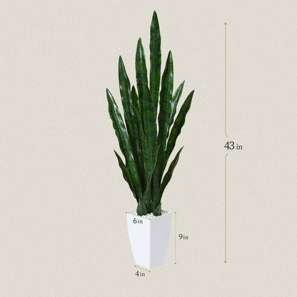 3ft Artificial Snake Plant, a perfect maintenance-free decorative plant