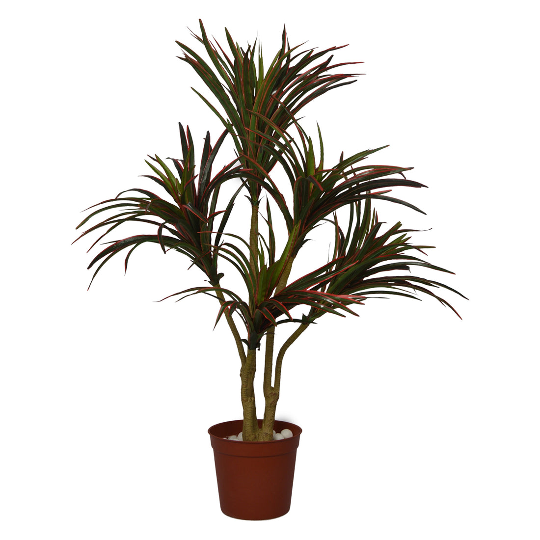 3 Ft Artificial Multi Dracaena Plant – Lifelike Mixed Leaf Faux Greenery for Indoor Home, Office &amp; Tabletop Décor