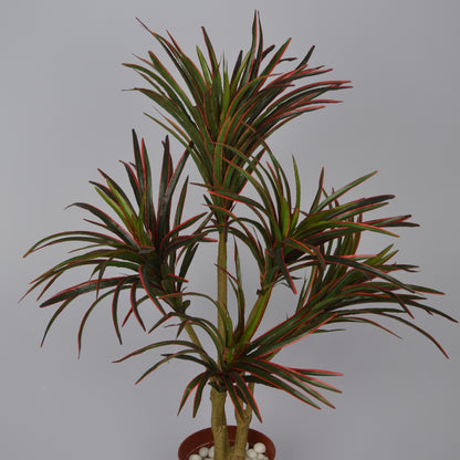3 Ft Artificial Multi Dracaena Plant – Lifelike Mixed Leaf Faux Greenery for Indoor Home, Office &amp; Tabletop Décor