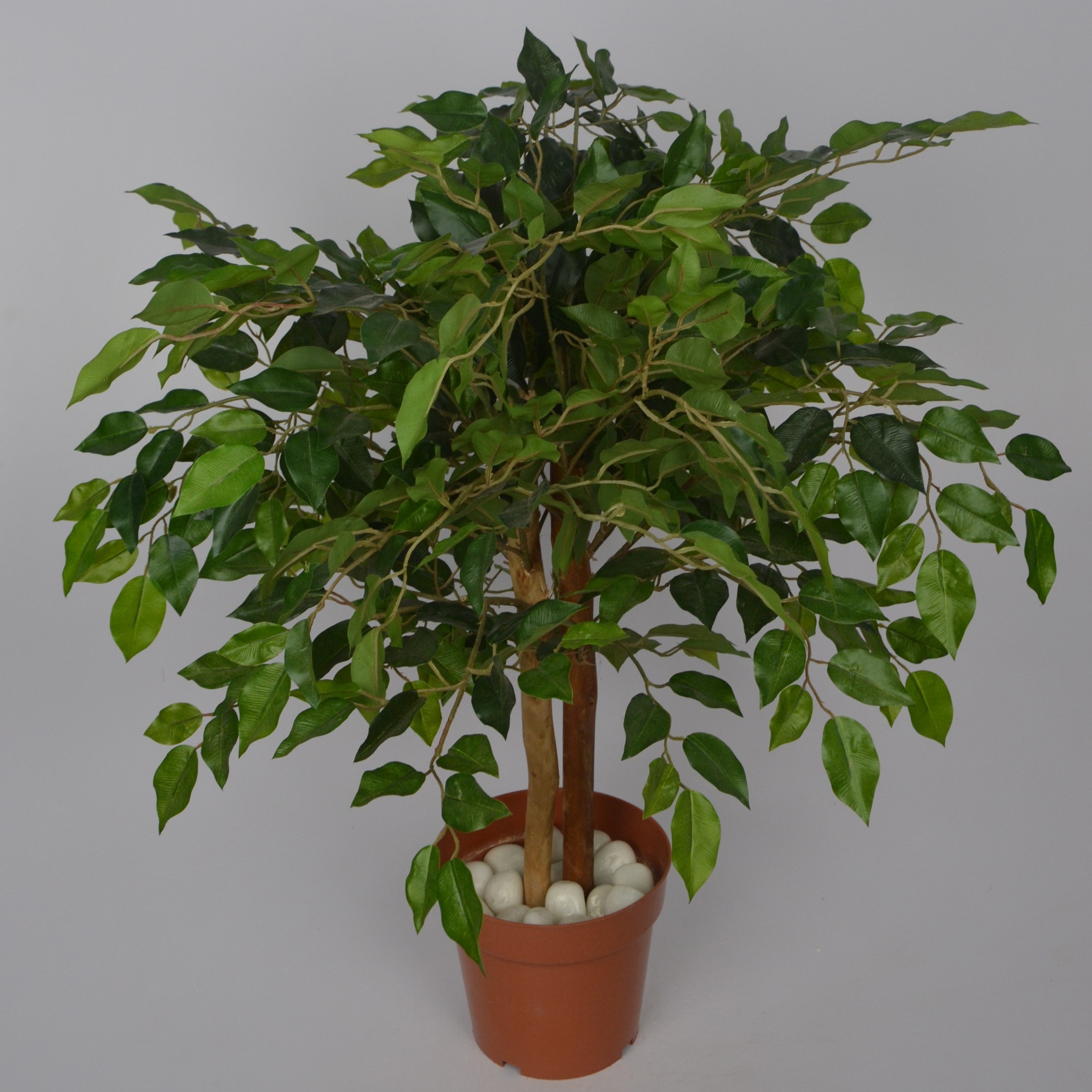 3 Ft Artificial Ficus Plant – Realistic Faux Greenery with Natural Leaves for Indoor Home, Office &amp; Tabletop Décor