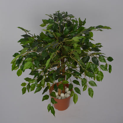 3 Ft Artificial Ficus Plant – Realistic Faux Greenery with Natural Leaves for Indoor Home, Office &amp; Tabletop Décor