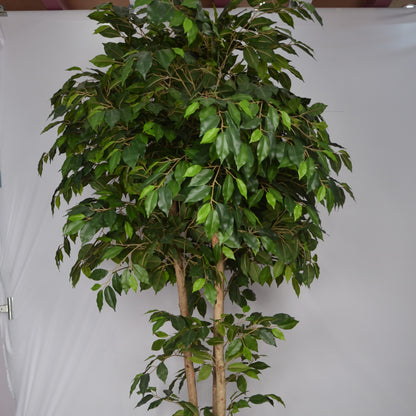 5 Ft Artificial Ficus Plant – Tall Faux Indoor Tree with Realistic Trunk &amp; Dense Green Leaves for Home, Office &amp; Living Room Décor