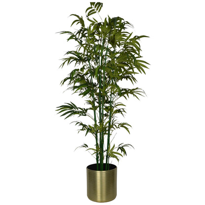 6 Ft Faux Bamboo Tree – Tall Artificial Indoor Plant with Natural Green Foliage for Home, Office &amp; Living Room Décor