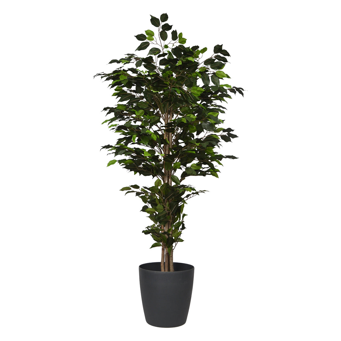 4 Ft Artificial Ficus Plant – Lifelike Faux Indoor Tree with Dense Green Leaves for Home, Office &amp; Corner Décor