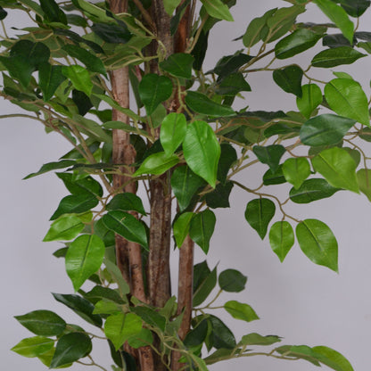 4 Ft Artificial Ficus Plant – Classic Faux Indoor Tree with Lush Green Leaves for Home, Office &amp; Corner Décor