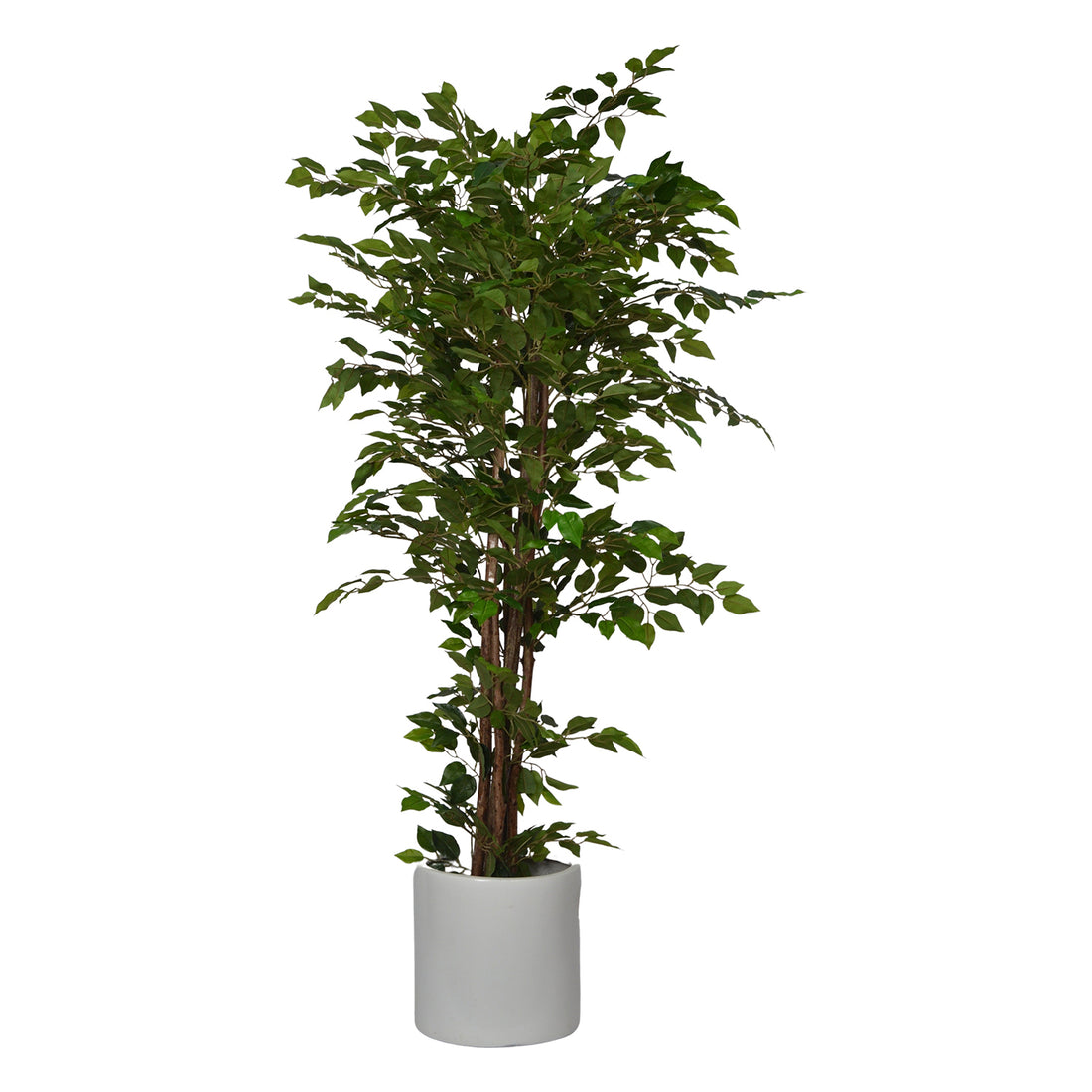 4 Ft Artificial Ficus Plant – Classic Faux Indoor Tree with Lush Green Leaves for Home, Office &amp; Corner Décor