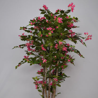 4 Ft Artificial Bougainvillea Plant – Lush Faux Flowering Tree with Bright Pink Blossoms for Indoor Home &amp; Office Décor
