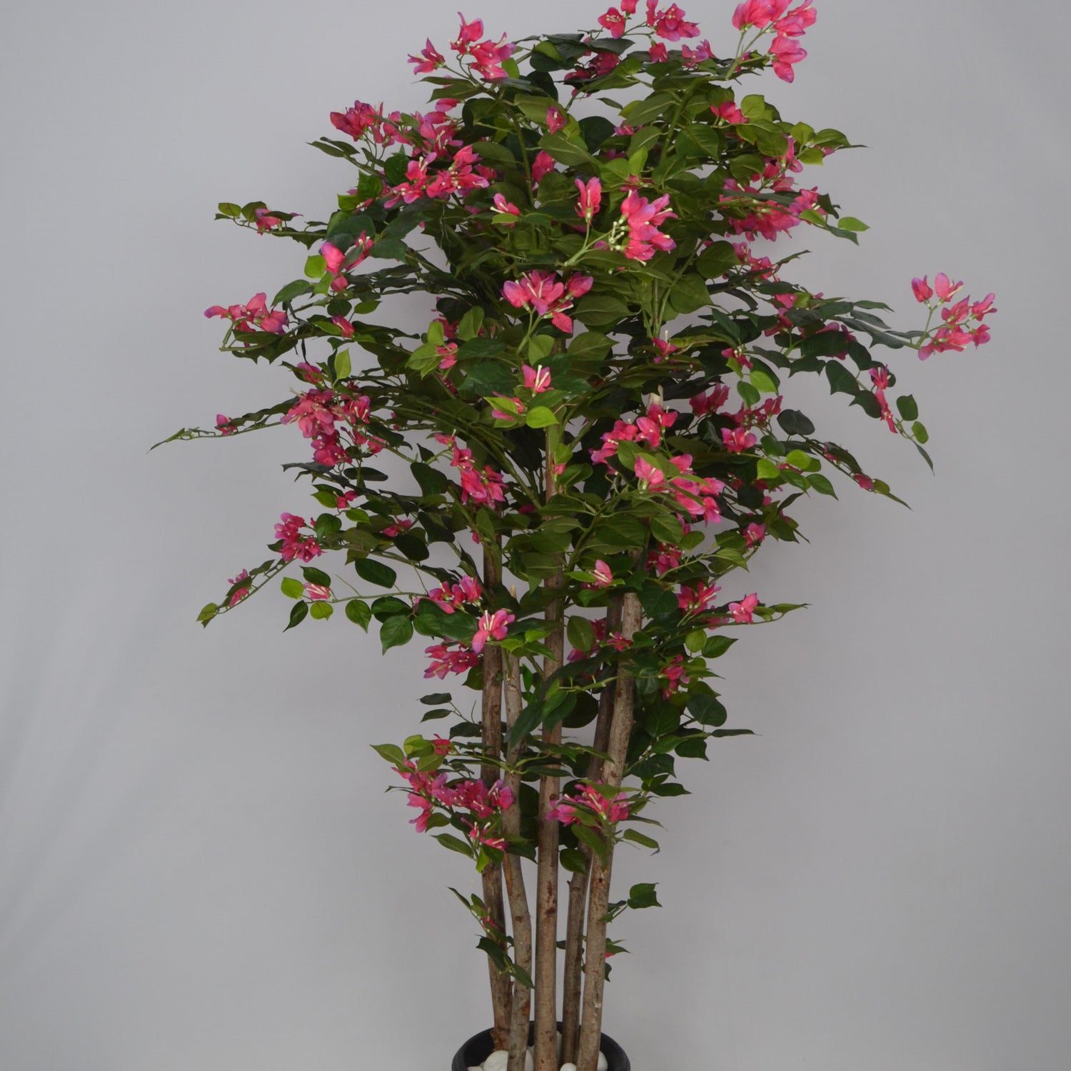 4 Ft Artificial Bougainvillea Plant – Lush Faux Flowering Tree with Bright Pink Blossoms for Indoor Home &amp; Office Décor