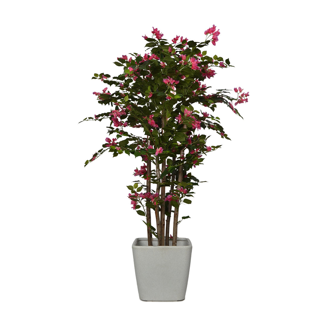 4 Ft Artificial Bougainvillea Plant – Lush Faux Flowering Tree with Bright Pink Blossoms for Indoor Home &amp; Office Décor