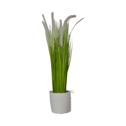 3 Ft Artificial Grass Plant – Compact Faux Greenery with Realistic Blades for Indoor Home, Office &amp; Shelf Décor