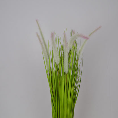 3 Ft Artificial Grass Plant – Compact Faux Greenery with Realistic Blades for Indoor Home, Office &amp; Shelf Décor