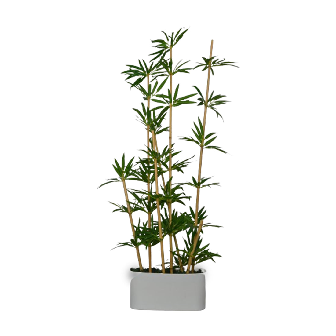 5 Ft Artificial Bamboo Plant Arrangement – Tall Faux Indoor Tree with Natural Green Leaves, Realistic Stalks & Lush Foliage for Home, Office, Living Room & Entryway Décor