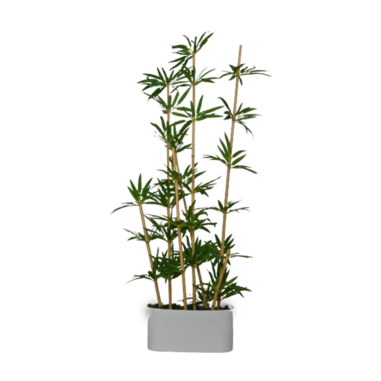 5 Ft Artificial Bamboo Plant Arrangement – Tall Faux Indoor Tree with Natural Green Leaves, Realistic Stalks &amp; Lush Foliage for Home, Office, Living Room &amp; Entryway Décor