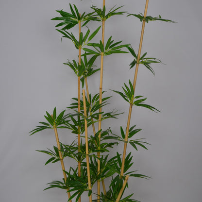 5 Ft Artificial Bamboo Plant Arrangement – Tall Faux Indoor Tree with Natural Green Leaves, Realistic Stalks &amp; Lush Foliage for Home, Office, Living Room &amp; Entryway Décor