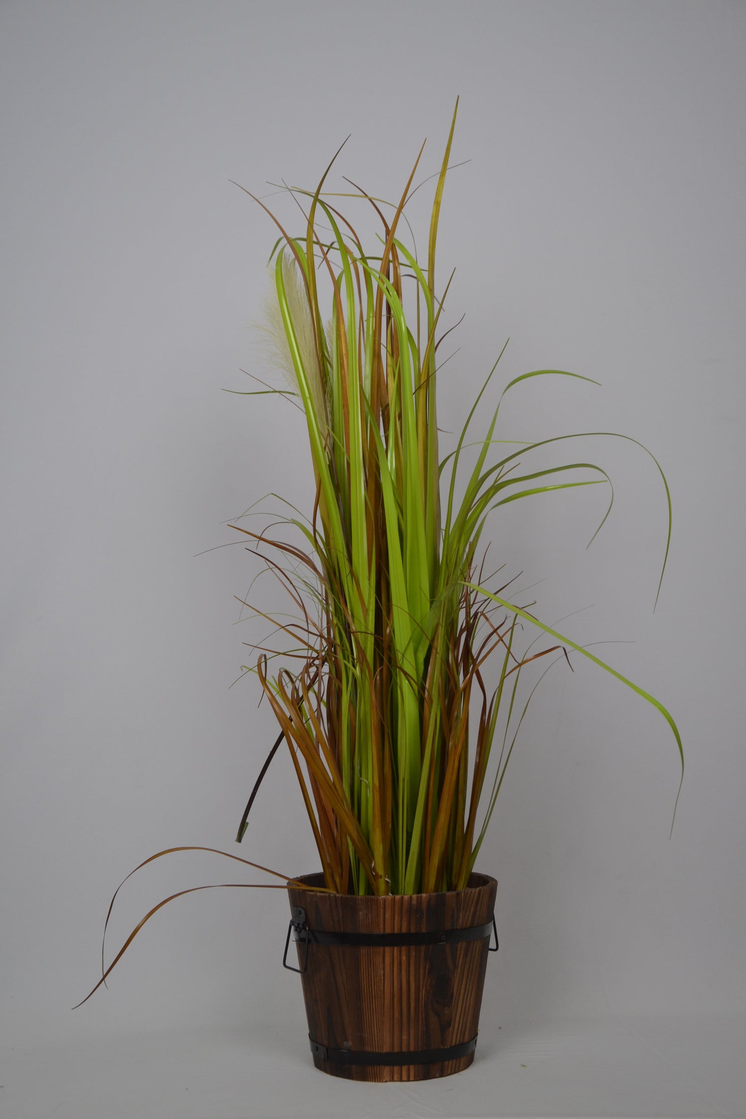 3 Ft Artificial Grass Plant – Sleek Faux Greenery with Realistic Blades for Indoor Home, Office &amp; Minimalist Décor