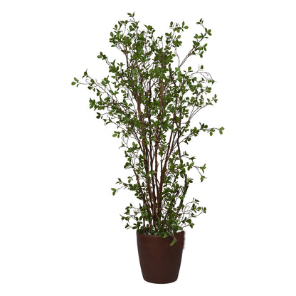 5 Ft Artificial Branching Topiary Plant – Natural-Looking Faux Tree with Delicate Green Leaves for Indoor Home, Office &amp; Corner Décor