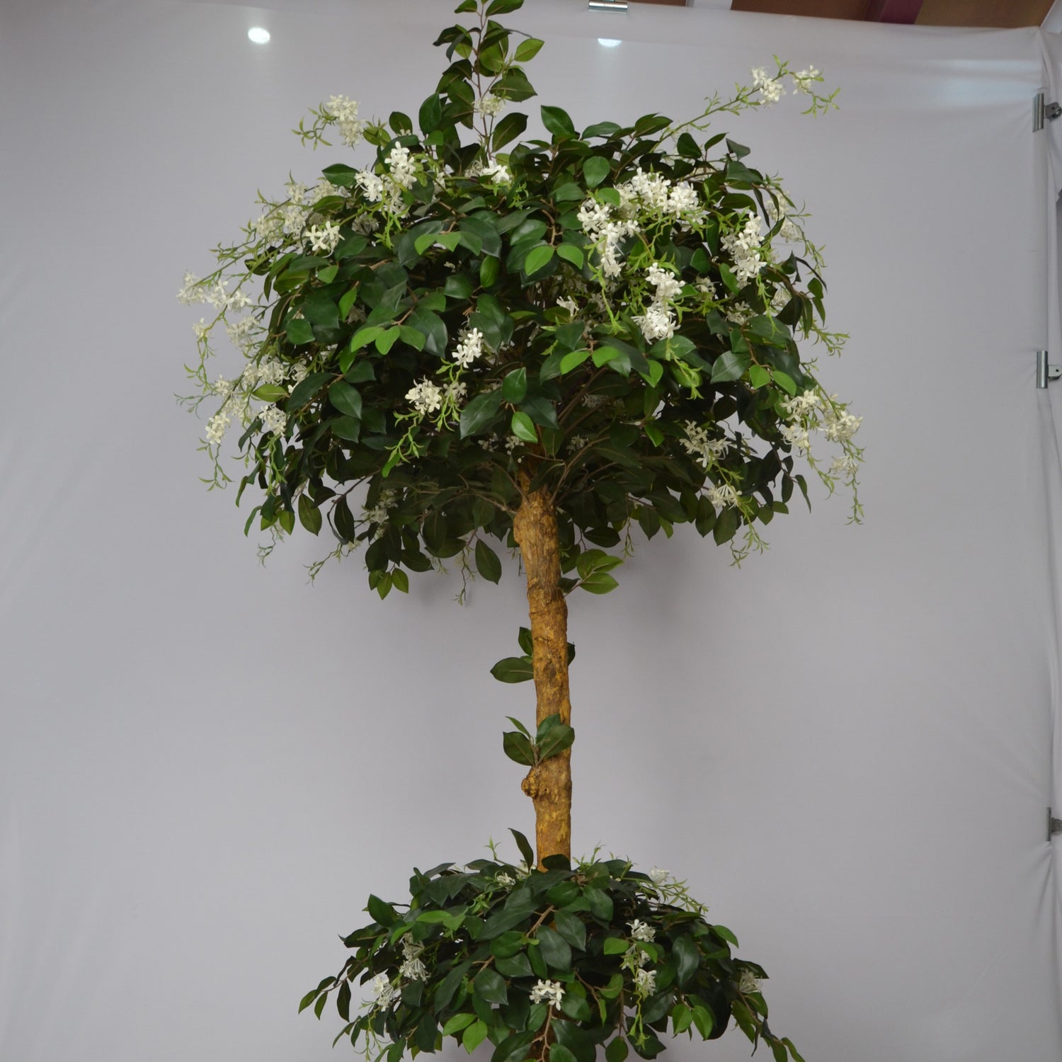 5 Ft Artificial Ficus Topiary – Tall Sculpted Faux Tree with Lush Green Leaves for Indoor Home, Office &amp; Entryway Décor