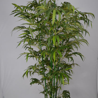 5 Ft Artificial Bamboo Plant – Realistic Faux Indoor Tree with Lush Green Leaves for Home, Office &amp; Corner Décor