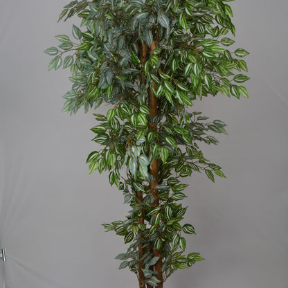 5 Ft Artificial Ficus Plant – Realistic Faux Indoor Tree with Natural Green Leaves for Home, Office &amp; Living Room Décor