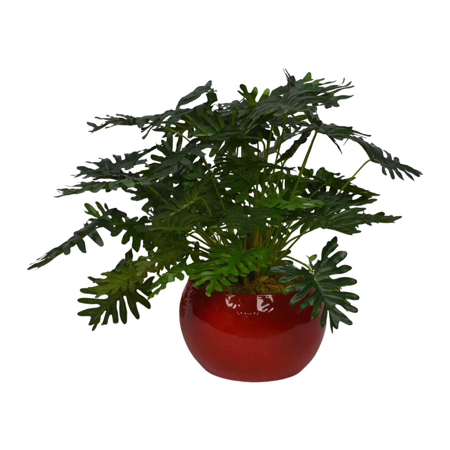 1 Ft Artificial Monstera Plant – Realistic Split-Leaf Faux Greenery Without Pot for Home, Office &amp; Indoor Décor