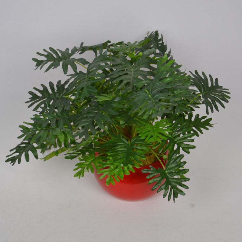 1 Ft Artificial Monstera Plant – Realistic Split-Leaf Faux Greenery Without Pot for Home, Office &amp; Indoor Décor