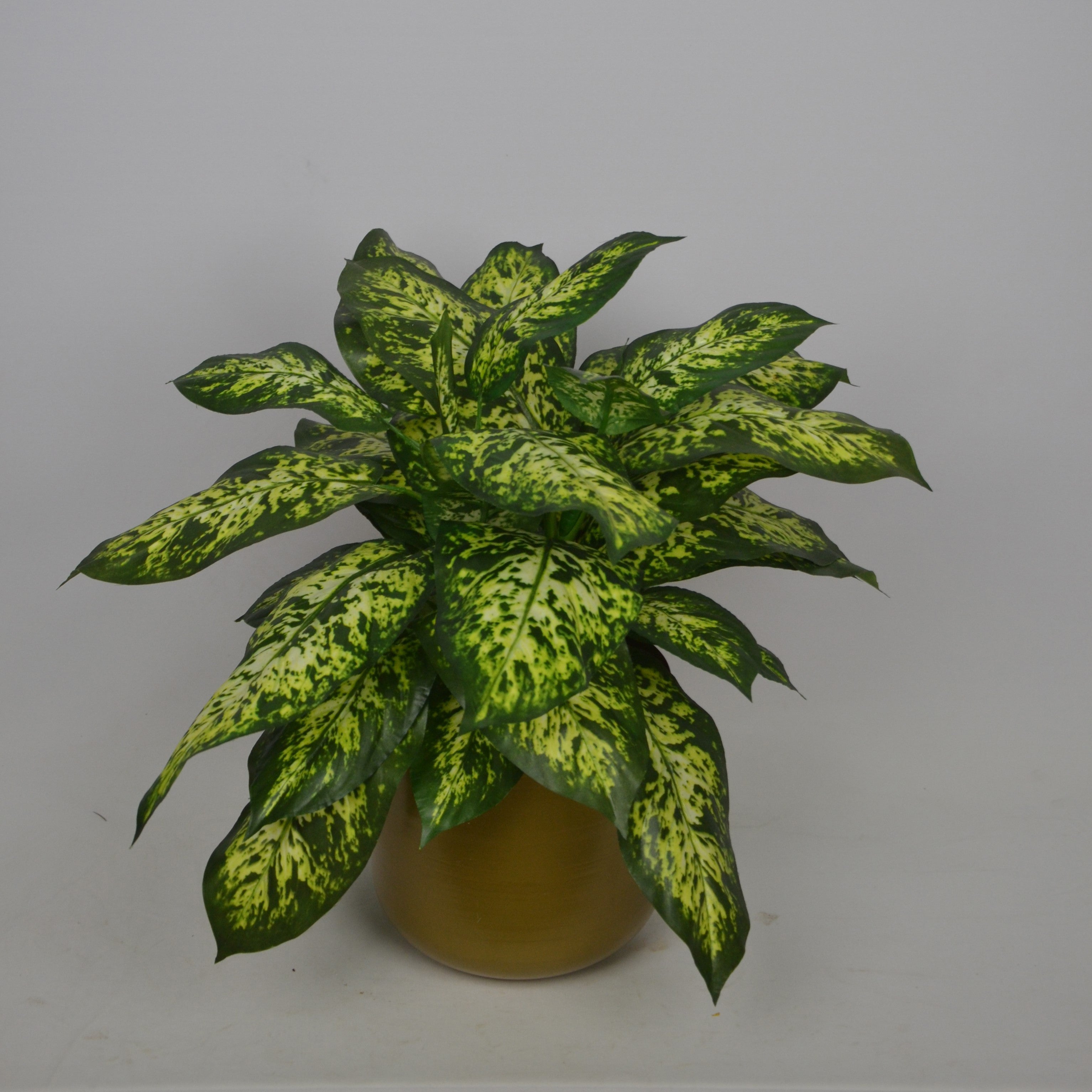 1 Ft Artificial Dracaena Plant – Realistic Greenery with Red-Edged Leaves in Decorative Metal Pot for Home &amp; Office Décor