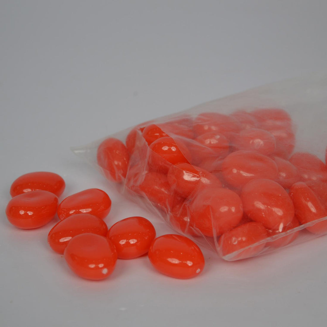 Orange Acrylic Pebbles Packet – Glossy Decorative Stones for Aquarium, Vase, Garden &amp; Home Decor