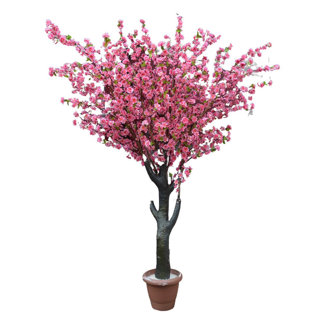 4 Ft Artificial Cherry Blossom Plant – Elegant Faux Flowering Tree with Soft Pink Blooms for Indoor Home, Office &amp; Event Décor